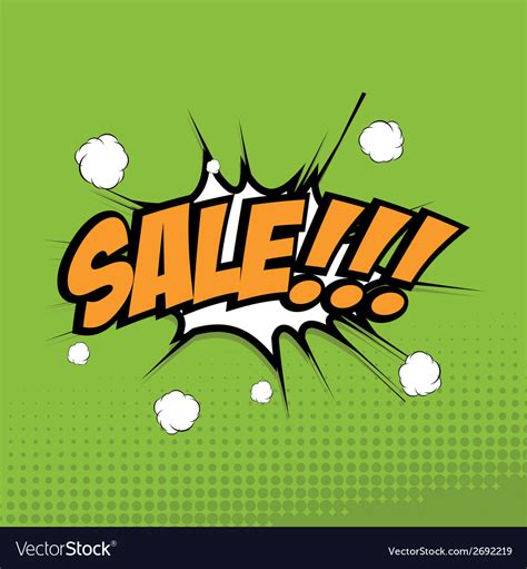 Abstract Big Sale Background With Pop Art Styles Vector Image