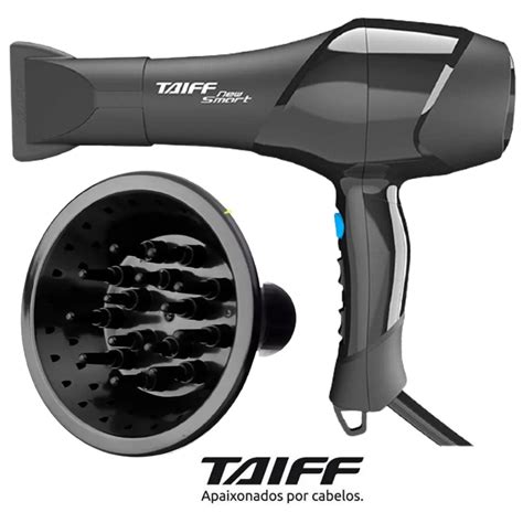 Secador Difusor De Cachos - Secador Com Difusor De Cachos Taiff Profissional New Smart 1700w Preto ...
