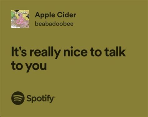 Apple Cider in 2023 | Just lyrics, Pretty lyrics, Love songs lyrics