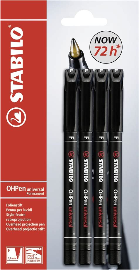 Folienstift STABILO OHPen Universal Permanent Fein 4er Pack