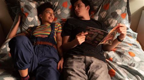 Blue Dungaree Jumpsuit Worn By Ola Nyman Patricia Allison In Sex Education S02E05 Spotern