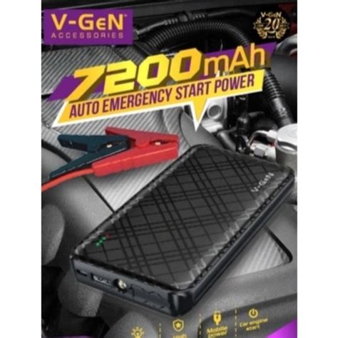 Jual V Gen Powerbank Jumper Jump Starter Mah Motor Mobil Car Vgen