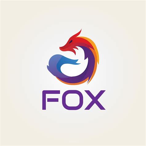 Logotipo Moderno De Fox Vector Premium