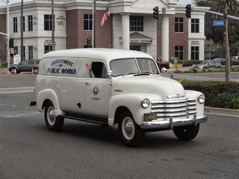 Chevrolet Thriftmaster Panel Truck De 1947 Departamento De Obras Publicas De Anaheim