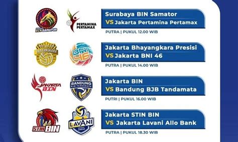 Link Streaming Bola Voli Proliga Hari Ini Minggu Januari