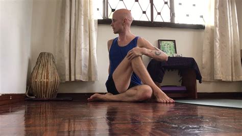 Ardha Matsyendrasana Half Matsyendra S Pose Youtube