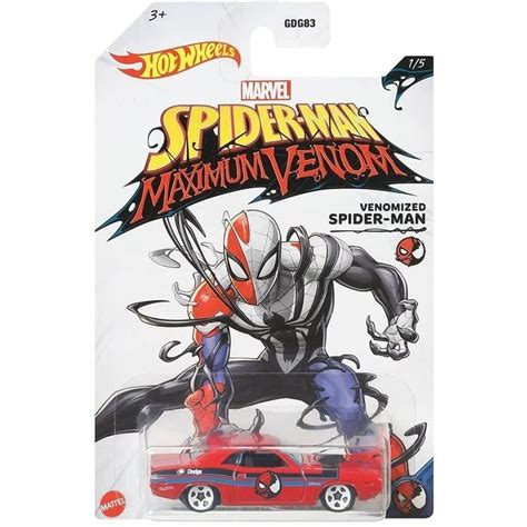 Carro Hot Wheels Marvel Spider Man Maximum Venom PressStart Pt