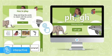 Grade Phonics Ph Gh Interactive Go Game Teacher Made