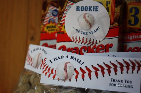 Baseball Party Favors Baseball Treat Bag Label Baseball | Etsy