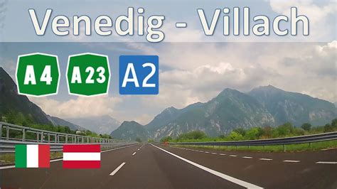 Italia Österreich Autostrade A4 A23 Südautobahn A2 Venedig