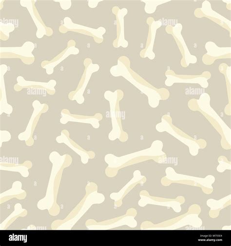 Seamless Pattern Background With Abstract Bone Texture Stock Vector