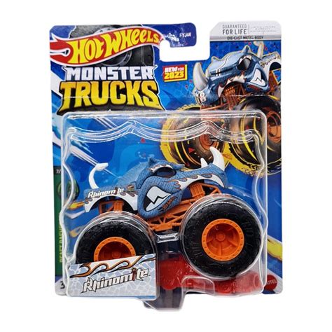 Jual Hot Wheels Monster Trucks Rhinomite Biru J Shopee Indonesia