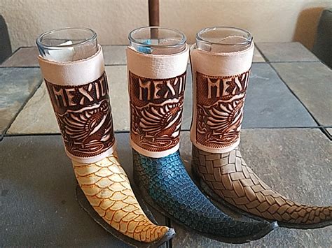 Leather Boot Shot Glass Mexico 91bc8367c Mission Del Rey Southwest