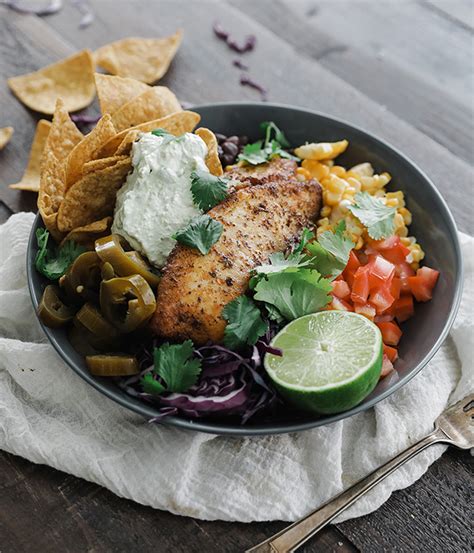 Blackened Fish Taco Bowls