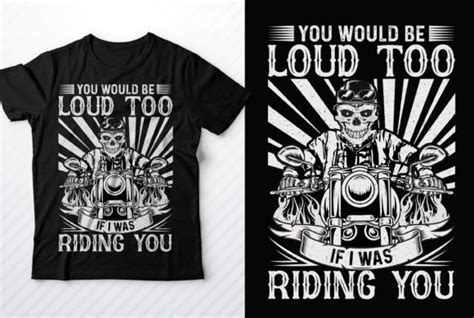 Biker T Shirt Design Motorcycle T Shirt Graphic By Mitoncrr · Creative