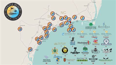 Course Map | Myrtle Beach Golf Trail