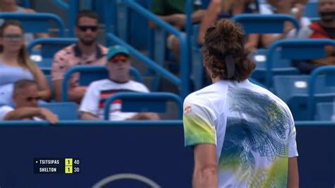 HIGHLIGHTS S Tsitsipas Def B SHelton Cincinnati 2R Tennis