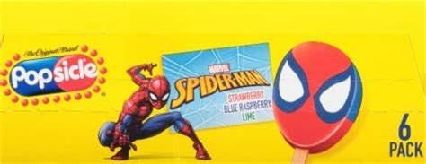 Popsicle® Marvel Spider-Man Frozen Confection, 6 ct / 20.28 fl oz ...