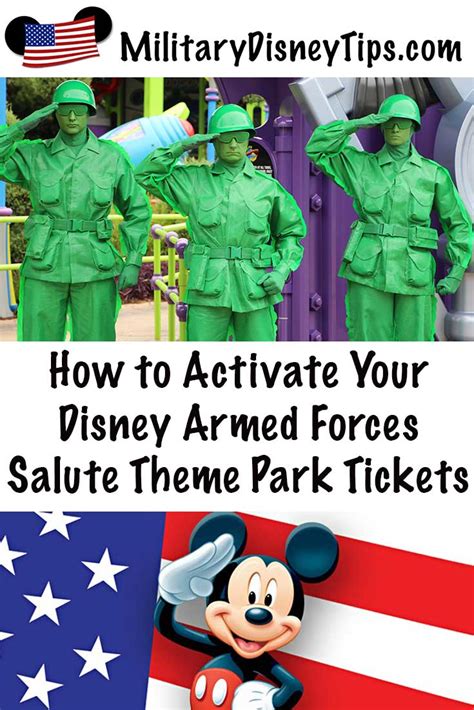 How To Activate Your Disney Armed Forces Salute Theme Park Tickets