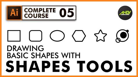 The Complete Course For Drawing Basic Shapes With Shapes Tools