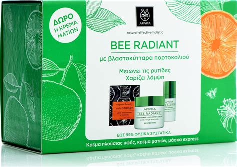 Apivita Set Bee Radiant Κρέμα Προσώπου Πλούσιας Υφής , Κρέμα Ματιών ...