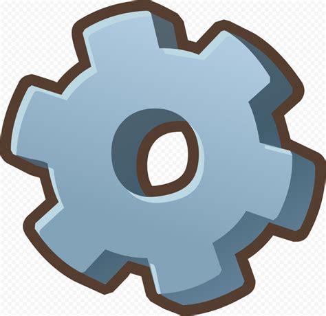 Settings Gear Cartoon Vector Icon Citypng