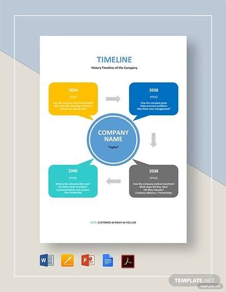 FREE 10+ Sample Blank Timeline Templates in PDF | MS Word | Google Docs