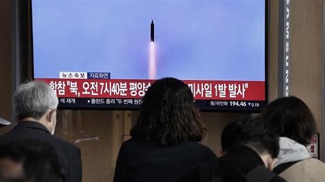 Corea Del Norte Mete Presi N Con El Lanzamiento De Un Misil