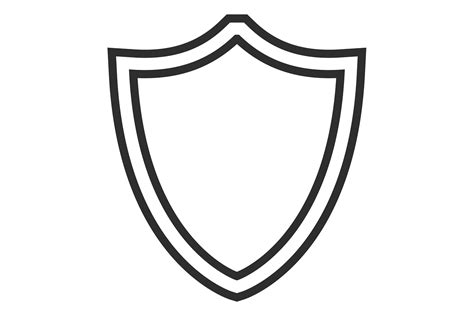 Shield Icon Protection Symbol Security Graphic By Microvectorone