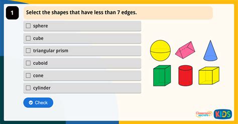 Year 2 Count Edges On 3d Shapes Lesson Classroom Secrets Classroom Secrets