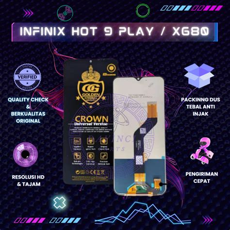Jual LCD INFINIX HOT PLAY X X B X C COMPLETE ORIGINAL FULL SET Shopee Indonesia