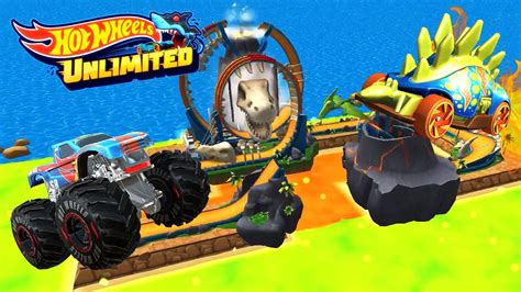 Hot Wheels Unlimited Motosaurus Buns Of Steel Race In Winter