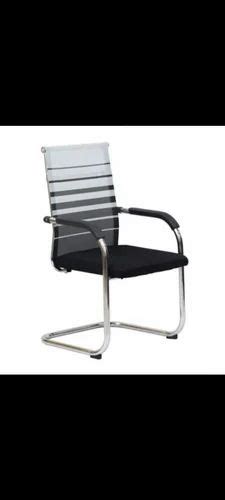 Mild Steel 1 Seater Mesh Visitor Chair For Office With Armrest At Rs