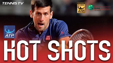 Hot Shot Djokovic Flicks Backhand Pass At Rome 2017 Youtube