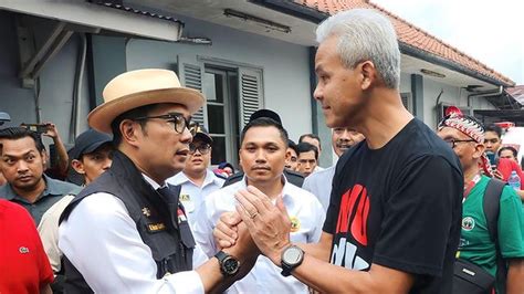 Ridwan Kamil Ucapkan Selamat Atas Penetapan Capres Ganjar Pranowo