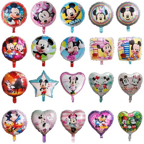 Pcs Inch Mickey Minnie Mouse Foil Helium Balloons Baby Shower