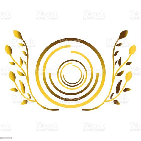 Gold Circle Ornament Design Stock Illustration - Download Image Now ...