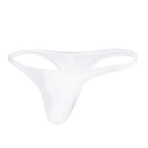 YIZYIF Micro String Homme Sexy Taille Basse Bulge Pouch Jockstrap Bikini Briefs Thong Underwear