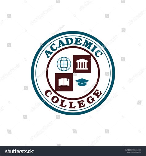 College Logo Design Stock Vector (Royalty Free) 1106382089 | Shutterstock