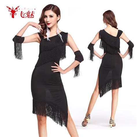 Saia de dança latina profissional traje adulto franjas vestido luvas fantasia de