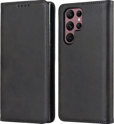Magnetic Leather Flip cover for Samsung S22 Ultra | Shop Today. Get it ...