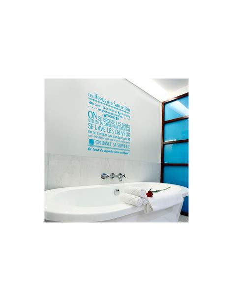 Sticker les règles de la salle de bain Stickers muraux