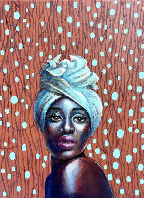 Black Woman Oil Portrait Painting By Julia Brinkfrau Saatchi Art