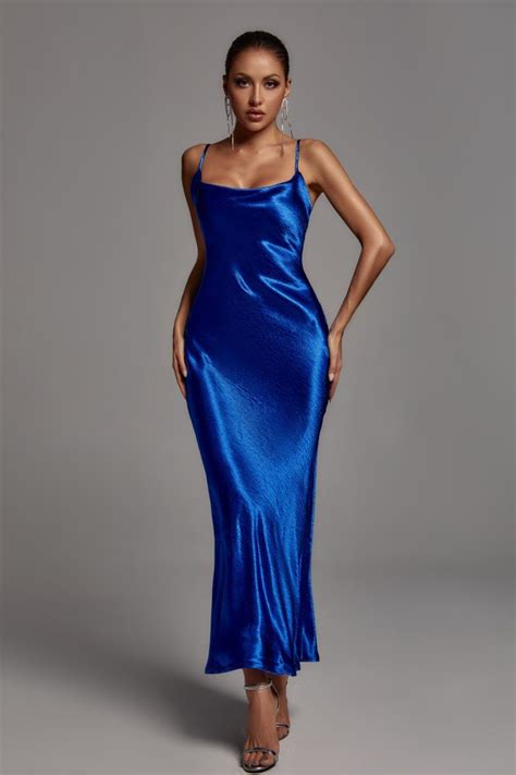 Emily Metallic Blue Maxi Dress | Metallic maxi dresses, Maxi dress ...