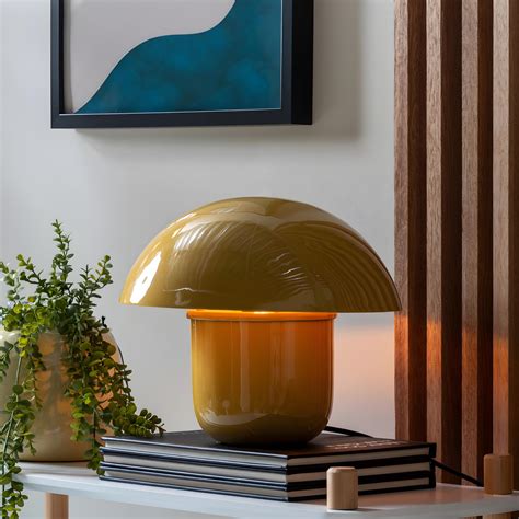 Fat Mushroom Lampe Poser Champignon En M Tal Couleur Jaune