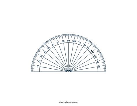 Protractor Printable – Daisy Paper