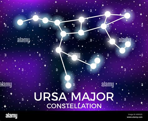 La Constelación De La Osa Mayor Noche Estrellada Signo Del Zodíaco