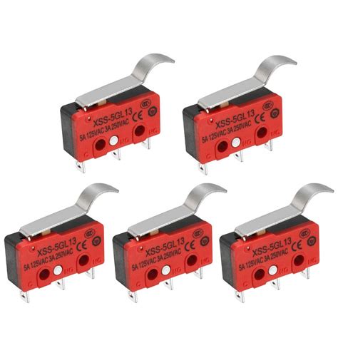 Uxcell XURUI Authorized 5Pcs 5A 125VAC 3A 250VAC SPDT NO NC Simulated