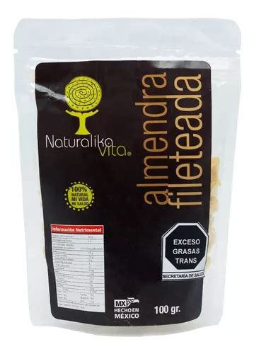 Almendra Naturalika Fileteada 100g | MercadoLibre