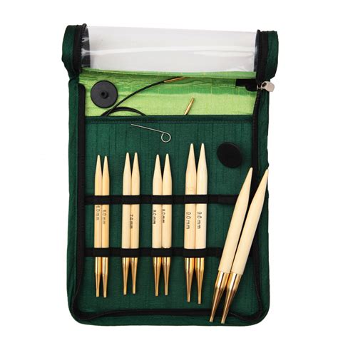 KnitPro Bamboo Set D Aiguilles Circulaires Interchangeables Bamboo 60